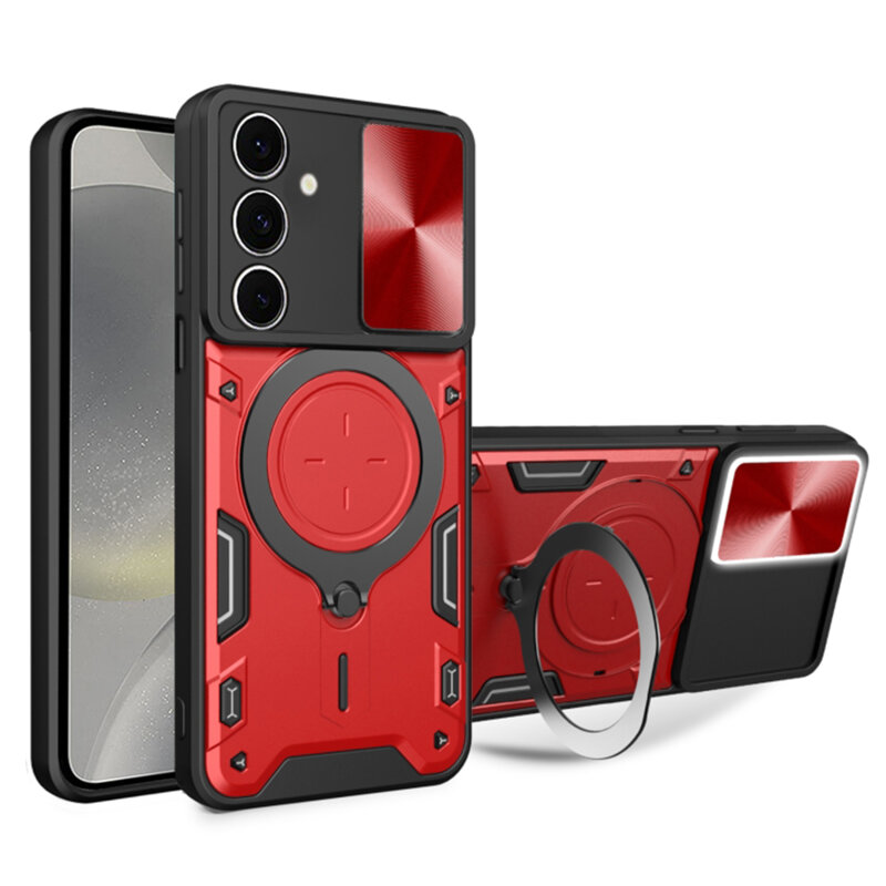 Husa Samsung Galaxy S24 Techsuit CamGuard Pro, rosu