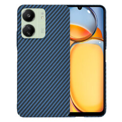 Husa Xiaomi Redmi 13C 4G Techsuit Carbonite FiberShell, cyan