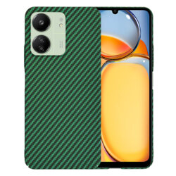 Husa Xiaomi Redmi 13C 4G Techsuit Carbonite FiberShell, verde