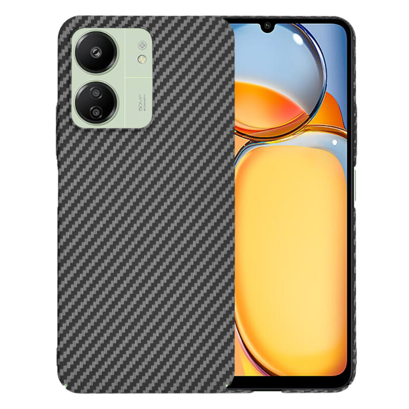 Husa Xiaomi Redmi 13C 4G Techsuit Carbonite FiberShell, negru