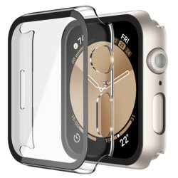 [Pachet 360°] Husa + folie Apple Watch 5 44mm Techsuit Defense, transparenta