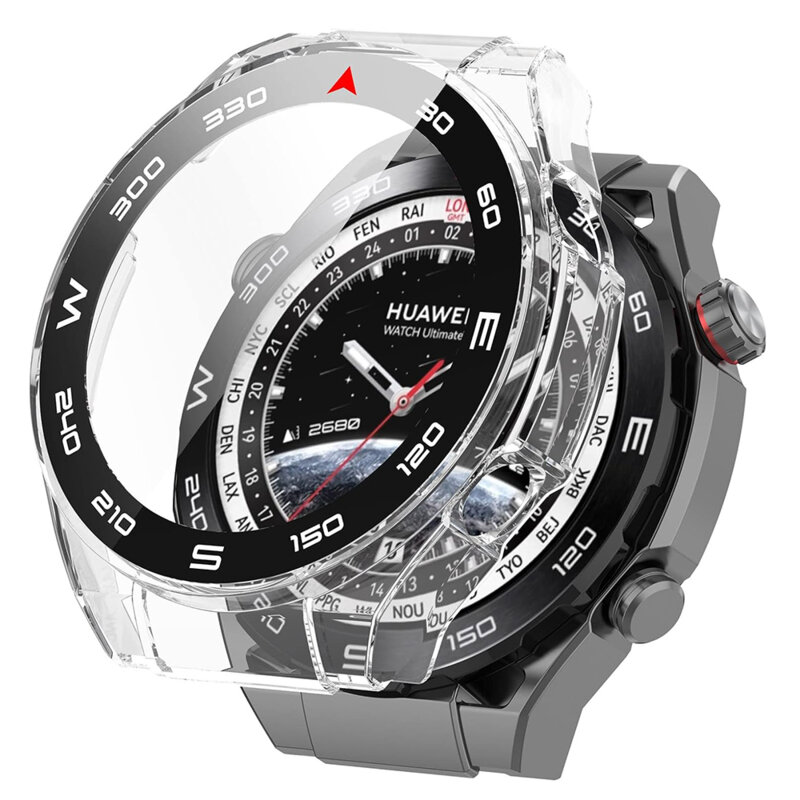[Pachet 360°] Husa + folie Huawei Watch Ultimate Techsuit Defense, transparenta