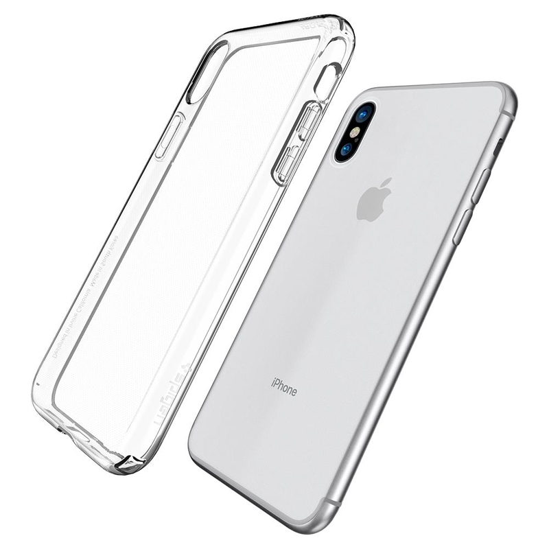Husa iPhone X, iPhone 10 Spigen Liquid Crystal, transparenta