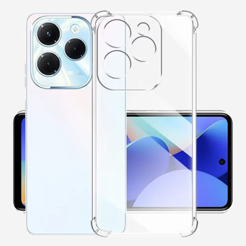 Husa Infinix Hot 40 Pro Techsuit Shockproof Clear Silicone, transparenta