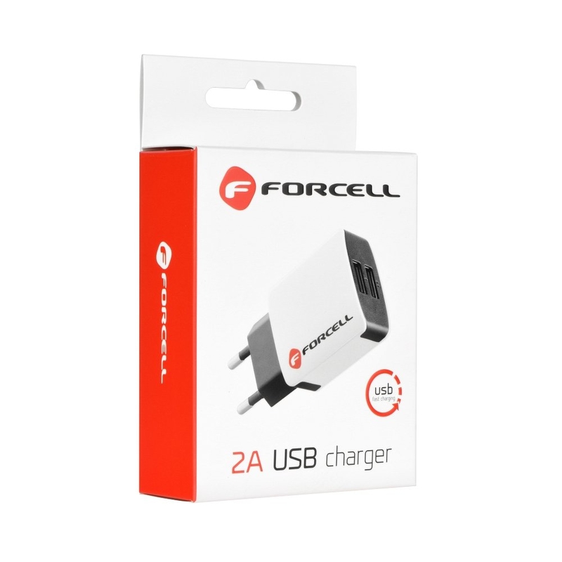 Incarcator Priza Forcell 2.0A + Cablu USB-C -Alb