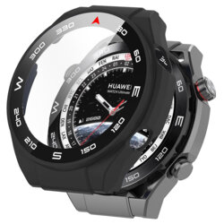 [Pachet 360°] Husa + folie Huawei Watch Ultimate Techsuit Defense, negru