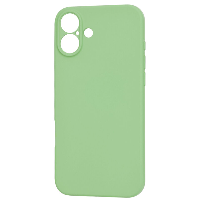 Husa silicon iPhone 16 Plus Techsuit SoftFlex, verde deschis