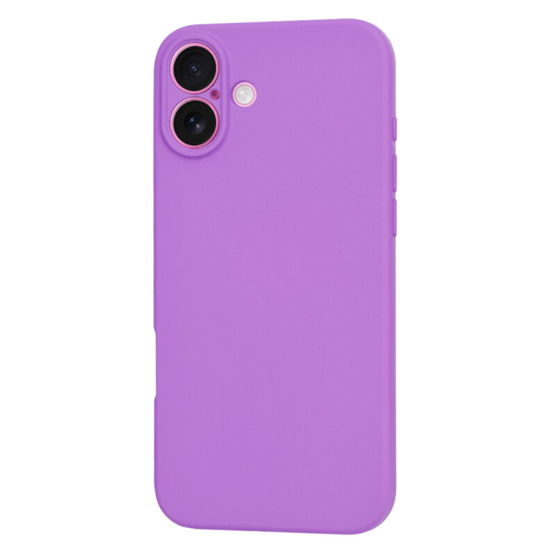 Husa silicon iPhone 16 Plus Techsuit SoftFlex, mov