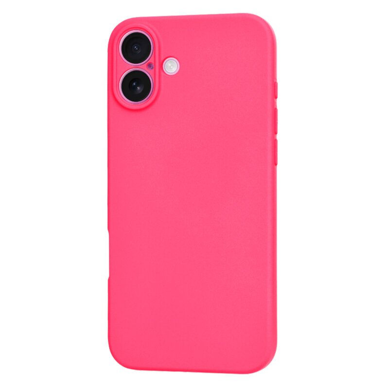 Husa silicon iPhone 16 Plus Techsuit SoftFlex, fucsia
