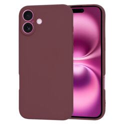 Husa silicon iPhone 16 Plus Techsuit SoftFlex, bordo