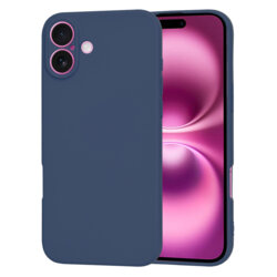 Husa silicon iPhone 16 Plus Techsuit SoftFlex, bleumarin
