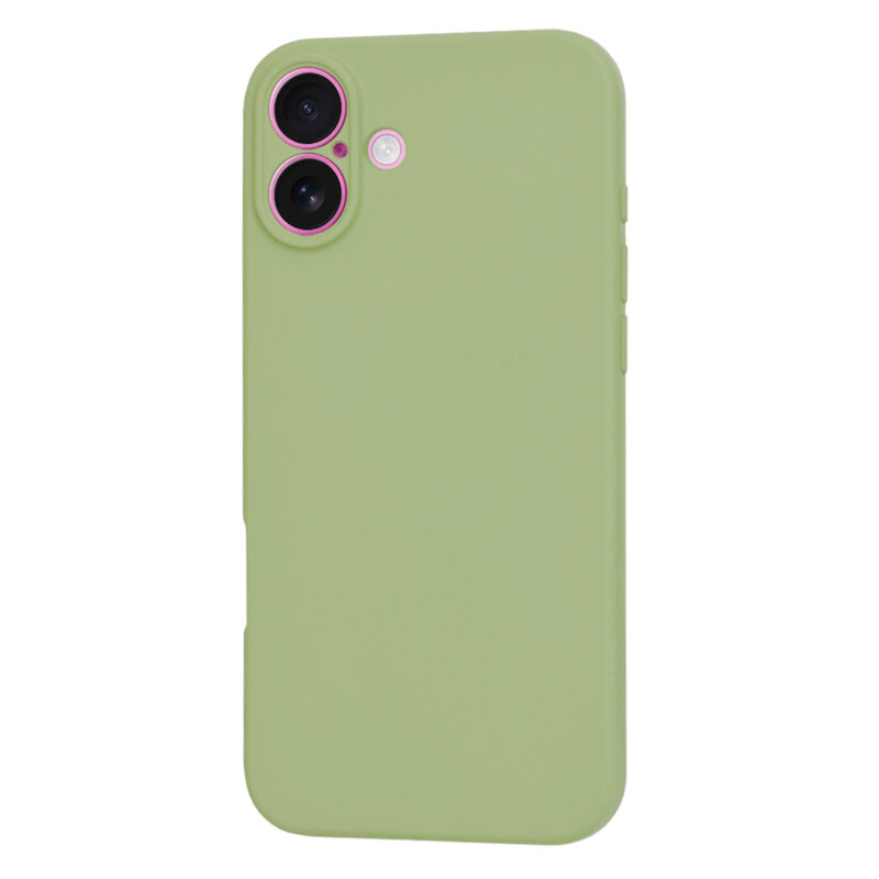 Husa silicon iPhone 16 Plus Techsuit SoftFlex, verde