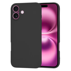 Husa silicon iPhone 16 Plus Techsuit SoftFlex, negru