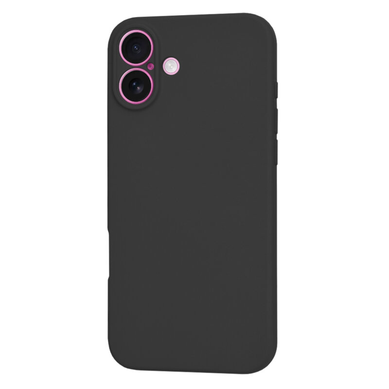Husa silicon iPhone 16 Plus Techsuit SoftFlex, negru