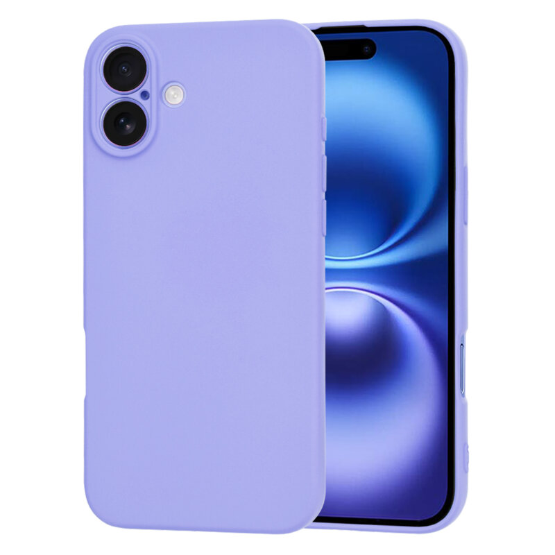 Husa silicon iPhone 16 Techsuit SoftFlex, violet