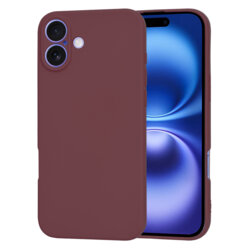 Husa silicon iPhone 16 Techsuit SoftFlex, bordo