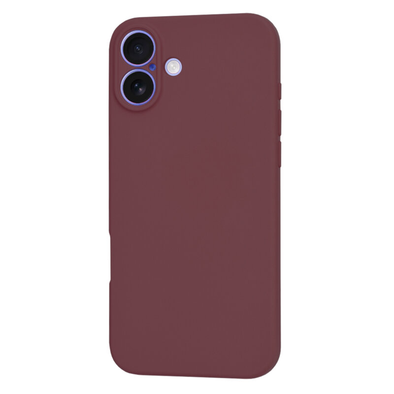 Husa silicon iPhone 16 Techsuit SoftFlex, bordo