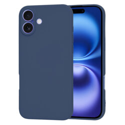 Husa silicon iPhone 16 Techsuit SoftFlex, bleumarin