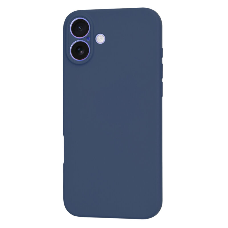Husa silicon iPhone 16 Techsuit SoftFlex, bleumarin