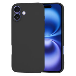 Husa silicon iPhone 16 Techsuit SoftFlex, negru