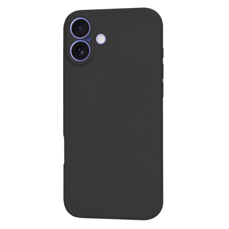 Husa silicon iPhone 16 Techsuit SoftFlex, negru
