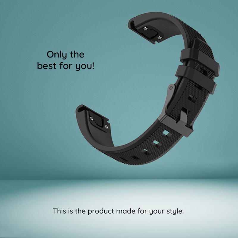 Curea Garmin Fenix 8 43mm Techsuit, negru, W058