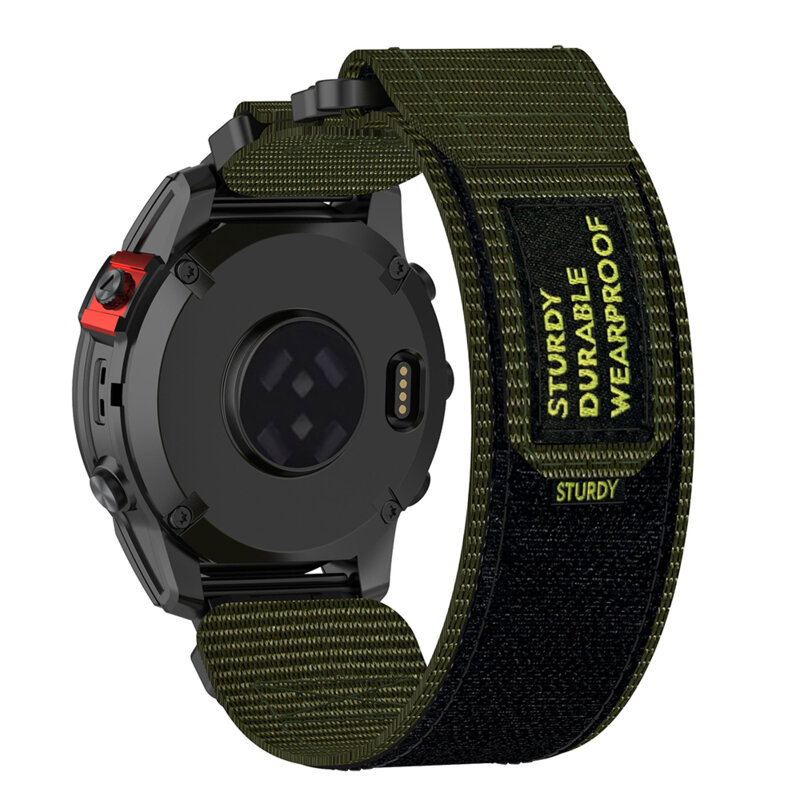 Curea Garmin Fenix 8 43mm Techsuit, verde, W057