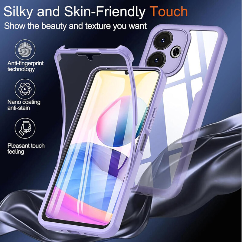Husa 360° Xiaomi Poco M6 4G Techsuit ColorVerse, mov