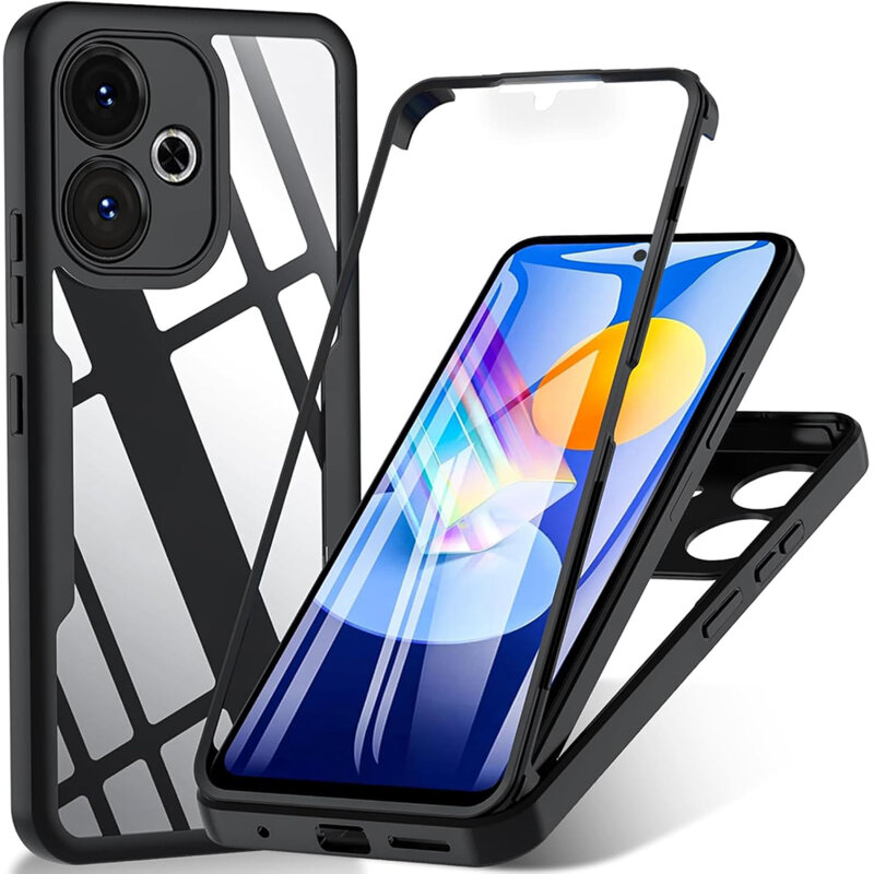 Husa 360° Xiaomi Redmi 13 Techsuit ColorVerse, negru