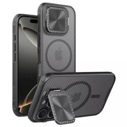Husa iPhone 16 Pro Nillkin CamShield Prop Magnetic, negru/transparenta