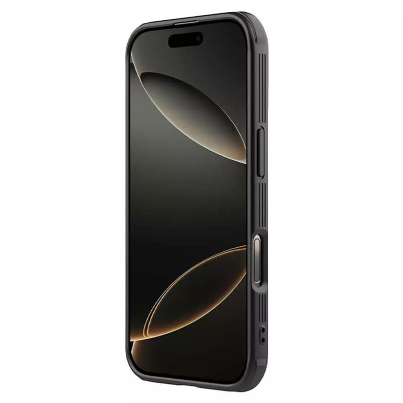 Husa iPhone 16 Pro Nillkin CamShield Prop Magnetic, negru/transparenta