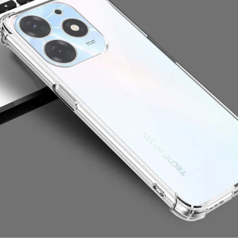 Husa Infinix Hot 40i Techsuit Shockproof Clear Silicone, transparenta