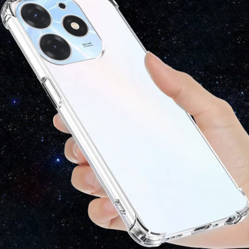 Husa Infinix Hot 40i Techsuit Shockproof Clear Silicone, transparenta