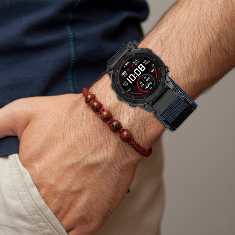 Curea Garmin Fenix 8 47mm Techsuit, portocaliu, W057