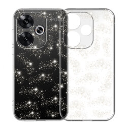 Husa sclipici Xiaomi Poco F6 Techsuit SparkleSkin, transparenta