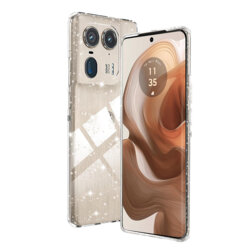 Husa sclipici Motorola Edge 50 Ultra Techsuit SparkleSkin, transparenta