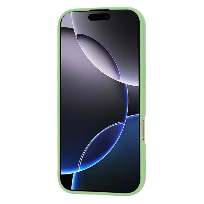 Husa silicon iPhone 16 Pro Max Techsuit SoftFlex, verde deschis