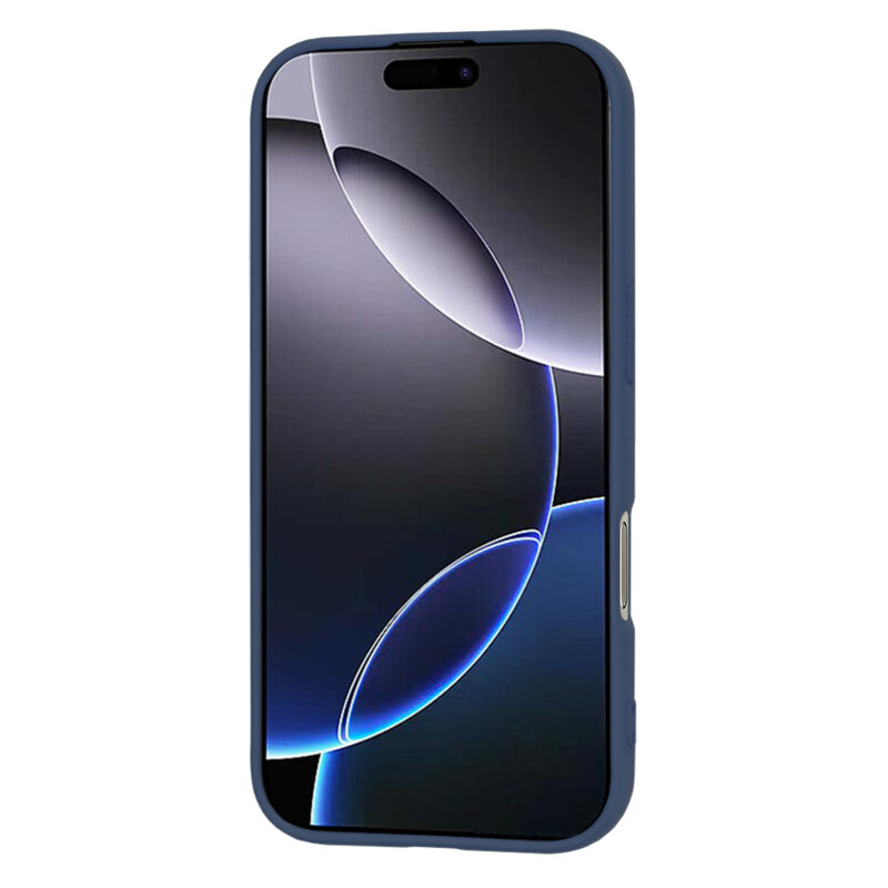 Husa silicon iPhone 16 Pro Max Techsuit SoftFlex, bleumarin