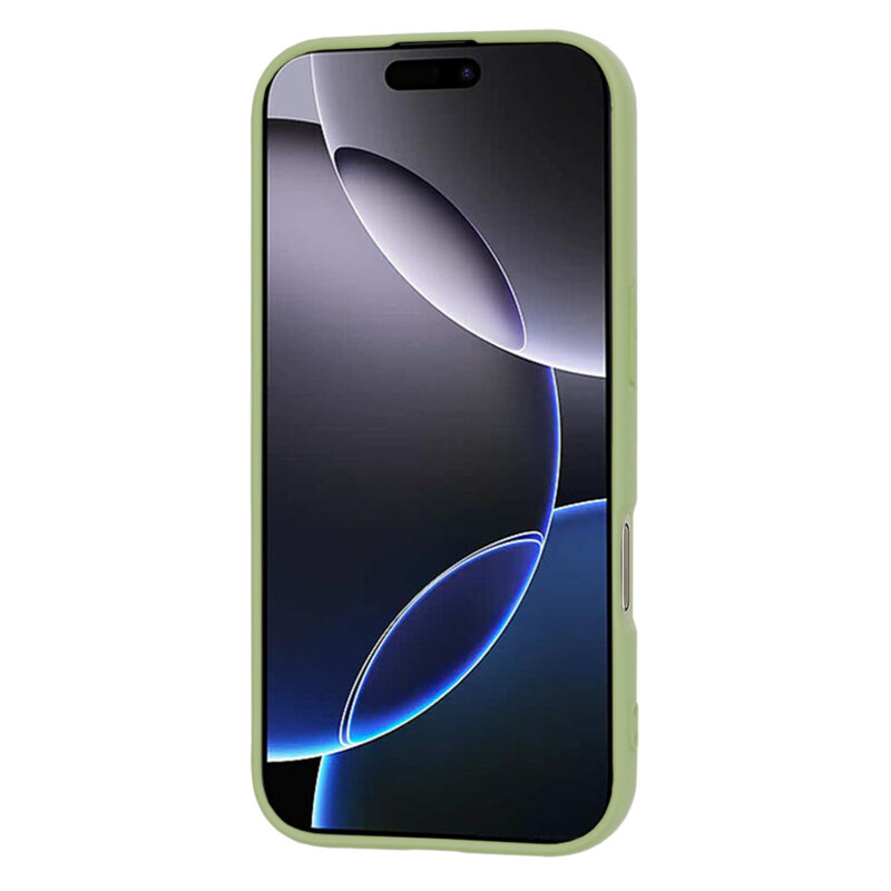 Husa silicon iPhone 16 Pro Max Techsuit SoftFlex, verde