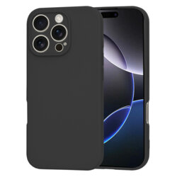Husa silicon iPhone 16 Pro Max Techsuit SoftFlex, negru