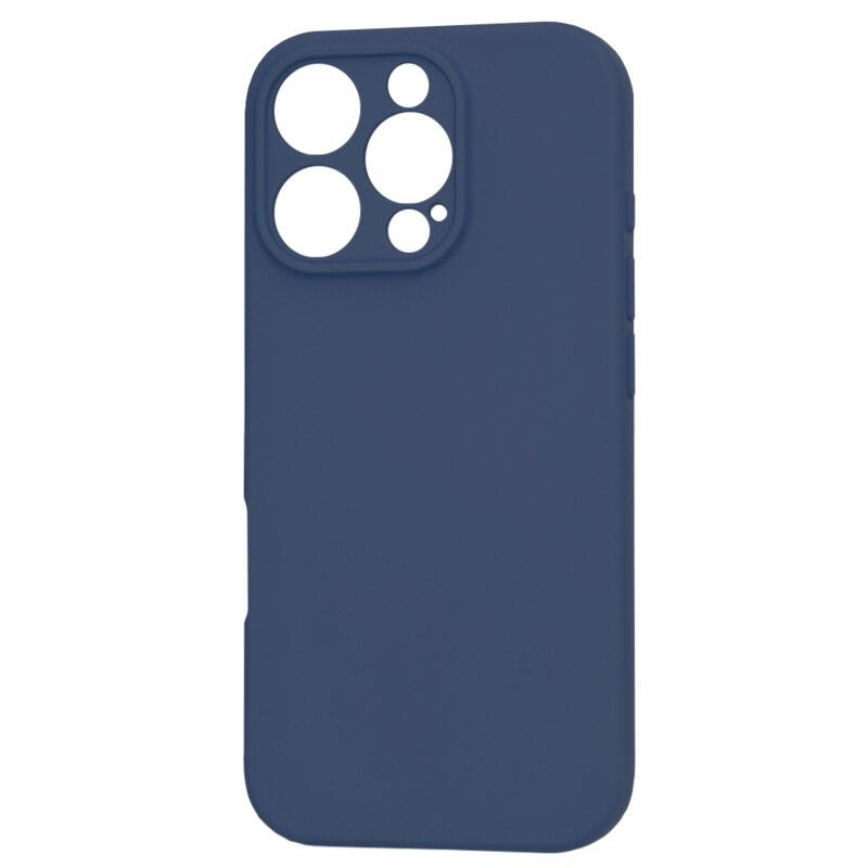 Husa silicon iPhone 16 Pro Techsuit SoftFlex, bleumarin