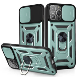 Husa iPhone 12 Pro protectie camera Techsuit CamShield Series, verde