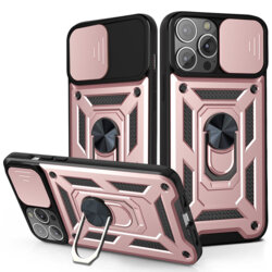 Husa iPhone 12 Pro protectie camera Techsuit CamShield Series, roz
