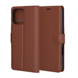 Husa iPhone 16 Pro Max Techsuit Leather Folio, maro