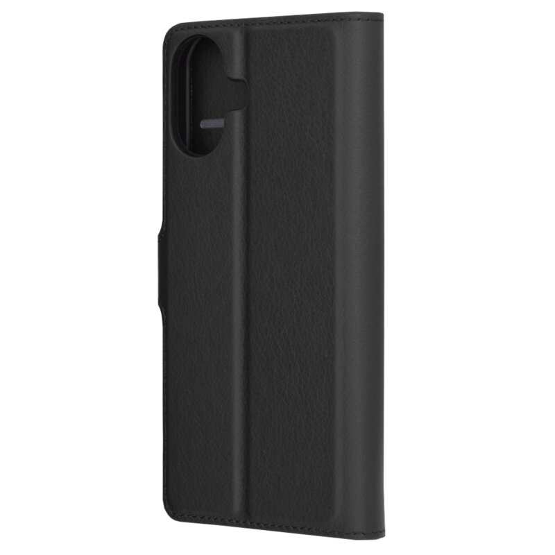 Husa iPhone 16 Plus Techsuit Leather Folio, negru