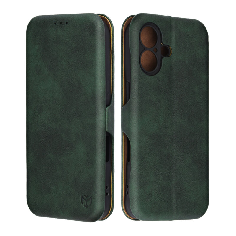 Husa 360° iPhone 16 Techsuit Safe Wallet Plus, verde