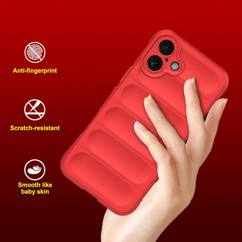 Husa iPhone 16 Techsuit Magic Shield, bordo