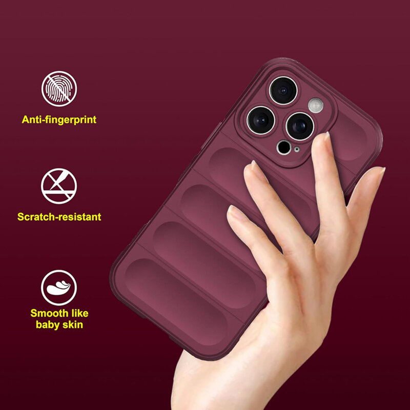 Husa iPhone 16 Pro Techsuit Magic Shield, rosu