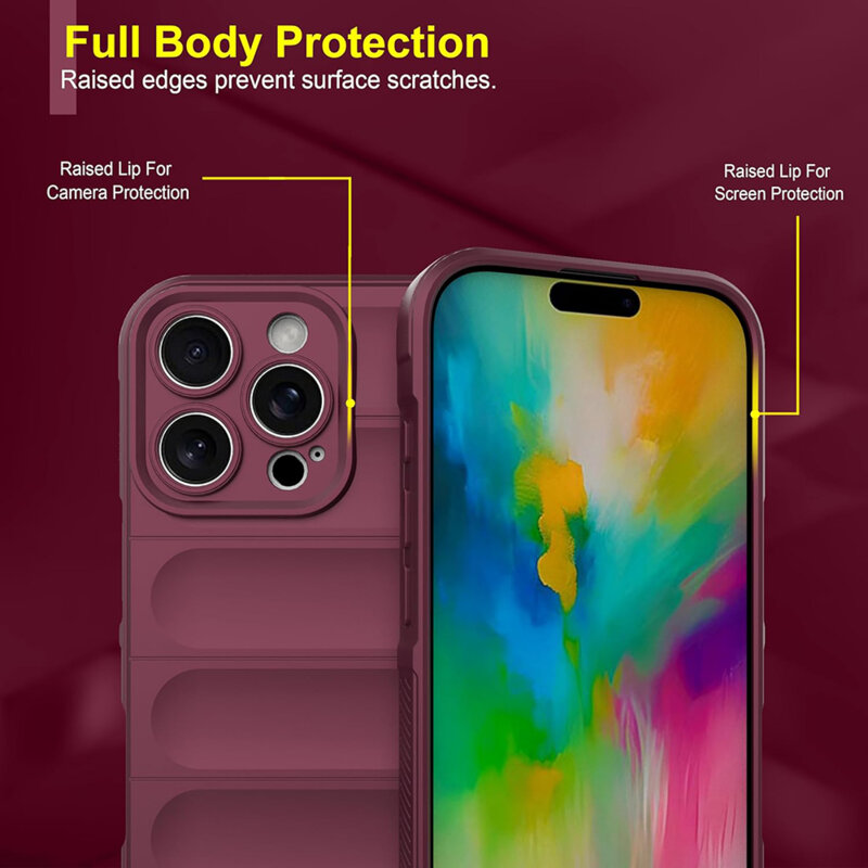 Husa iPhone 16 Pro Techsuit Magic Shield, rosu