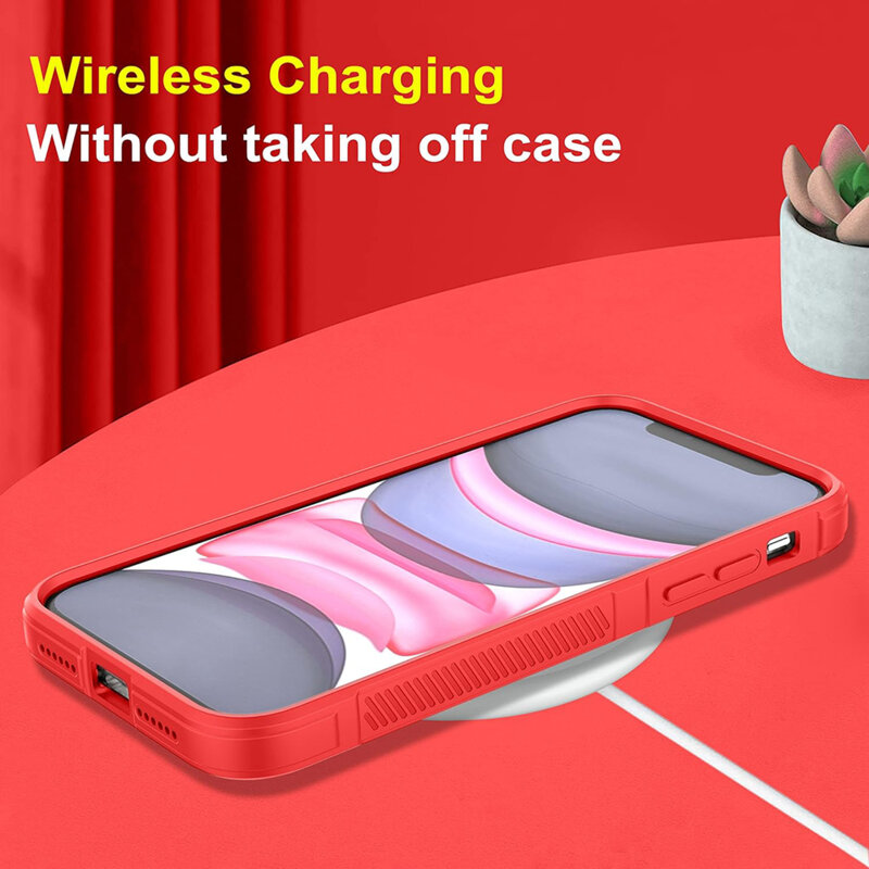 Husa iPhone 16 Techsuit Magic Shield, rosu